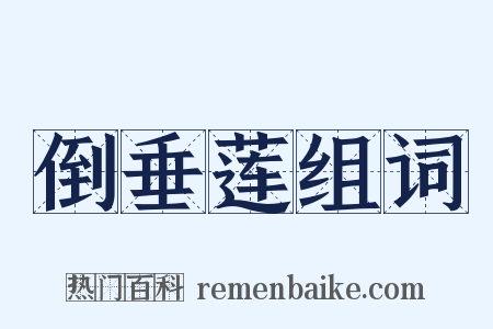 倒垂莲组词是什么意思的图片